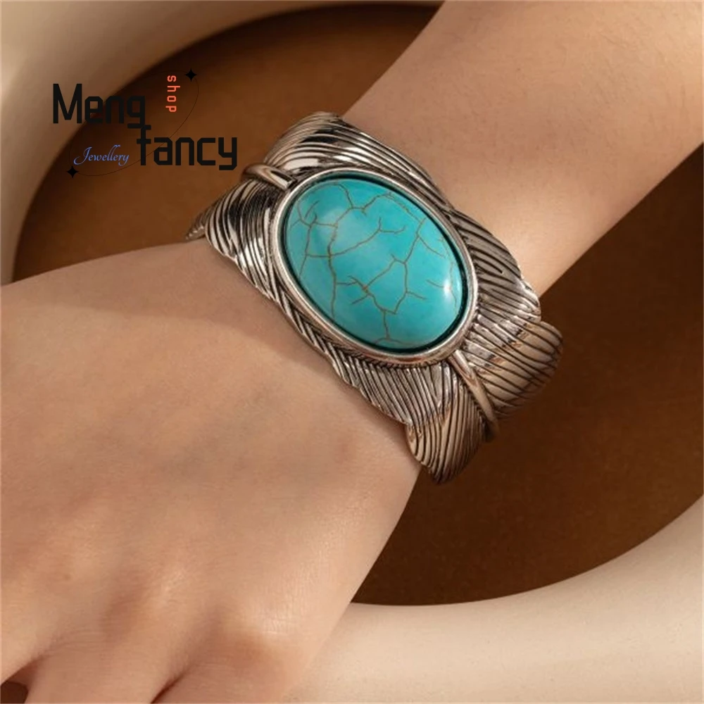 

High-Grade Peacock Feather Bracelet Creative Accessory Exquisite Fashion Jewelry Best Selling Handicraft Bracelet Luxury