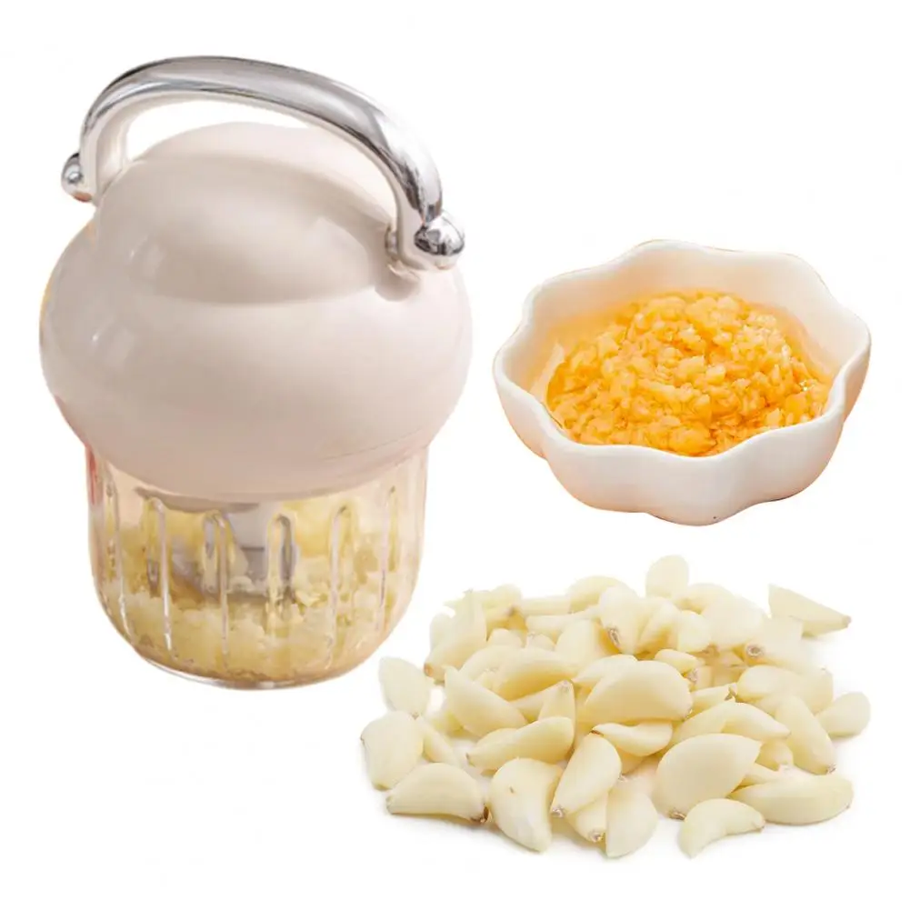 

Ergonomic Garlic Crusher Garlic Pounder with Ergonomic Non-slip Handle Vegetable Chopper Herb Masher Kitchen Garlic for Easy