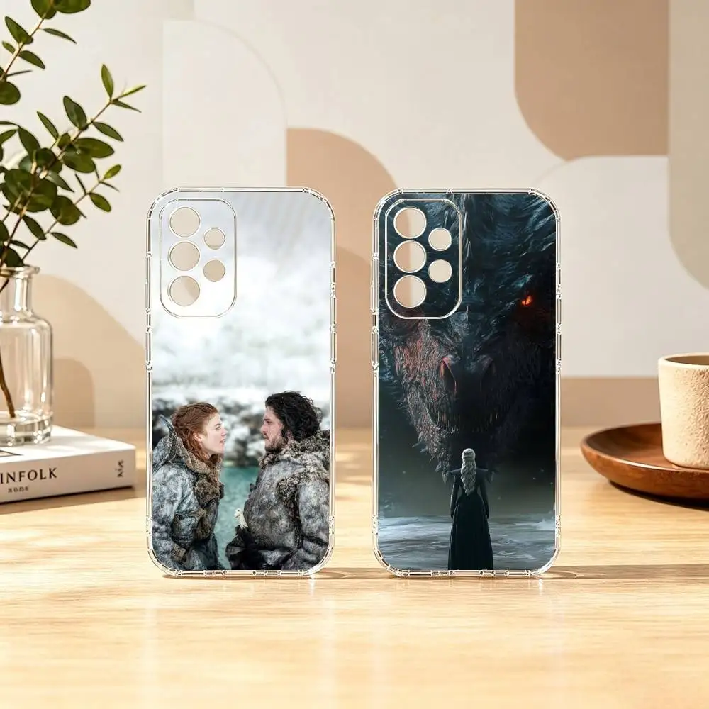 Game of Thrones-s  Phone Case Transparent Silicone Soft For Samsung S25,S24,S21,S22,S23,S30,Ultra,S20,Plus,Fe