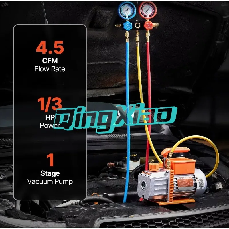 TW K Series Single Stage Small Vacuum Pump Refrigerant Maintenance Vacuum Packaging Industrial Printing Air Suction Pump