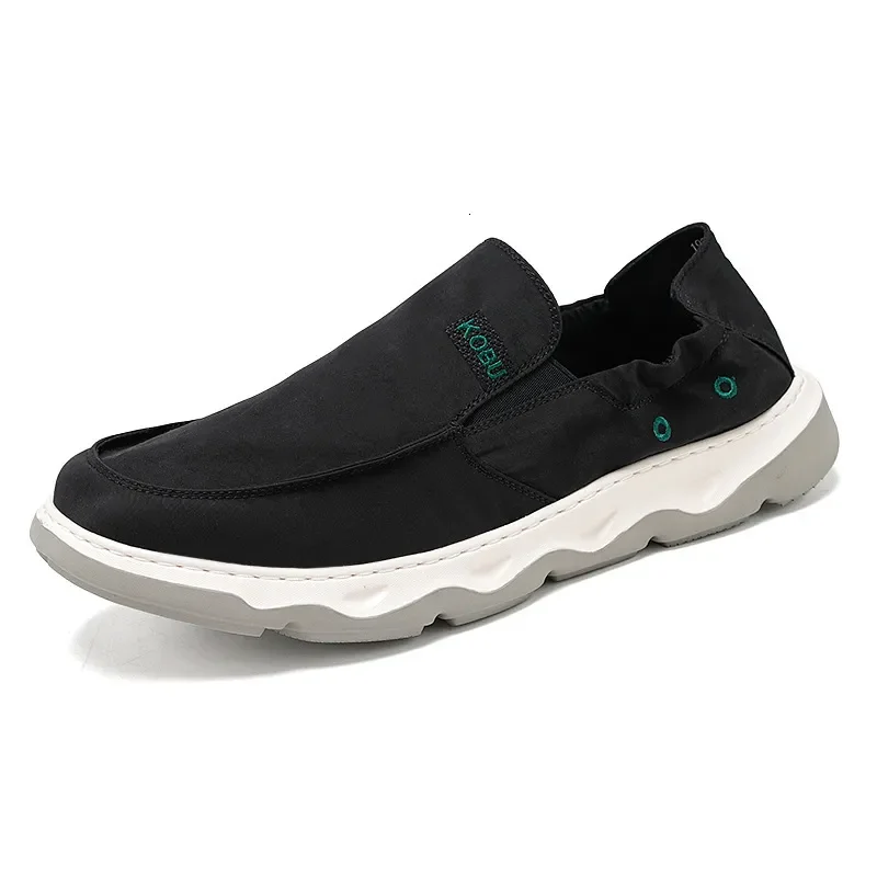 Brand Designer Casual Shoes Four Seasons New Ice Silk Men's Youth Outdoor Sports Sneaker Cloth Fashion Slip-On Lazy Boots