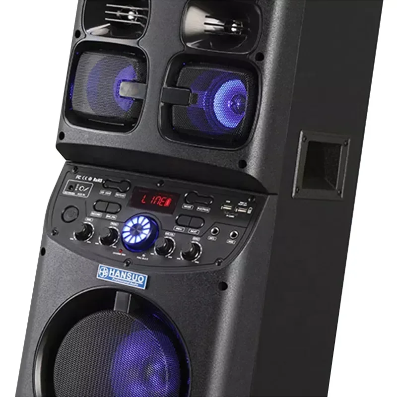 TD0655 bosinas amplificada sound equipment/amplifiers big speakers outdoor dj party karaoke speakers with 2 wireless microphone