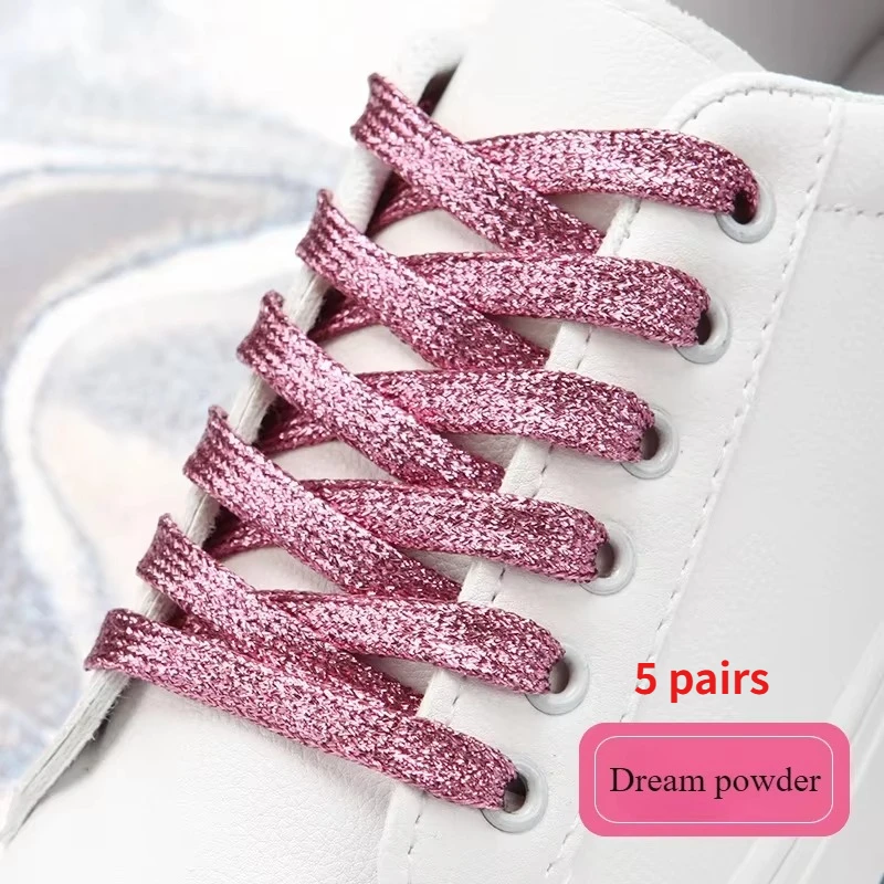 19 kleuren glanzend goud en zilver kleurrijke heldere schoenveters 100-140 cm sneakers schoenveters laarzen veters regenboog schoenveters string