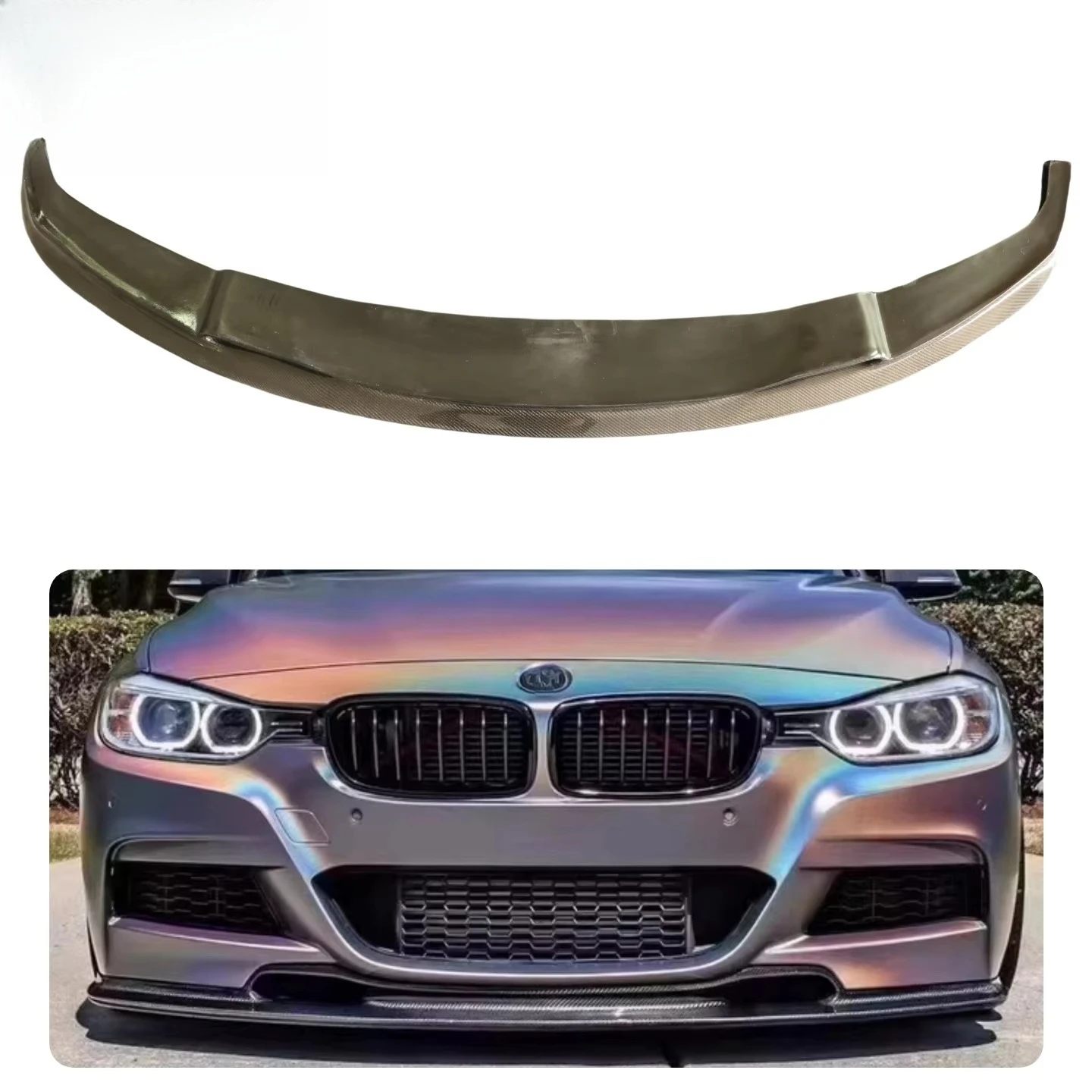 

High Quality Carbon Fiber V Style Front Lip Upgraded Bumper Lip Splitter for 3 Series F30 Body Kit
