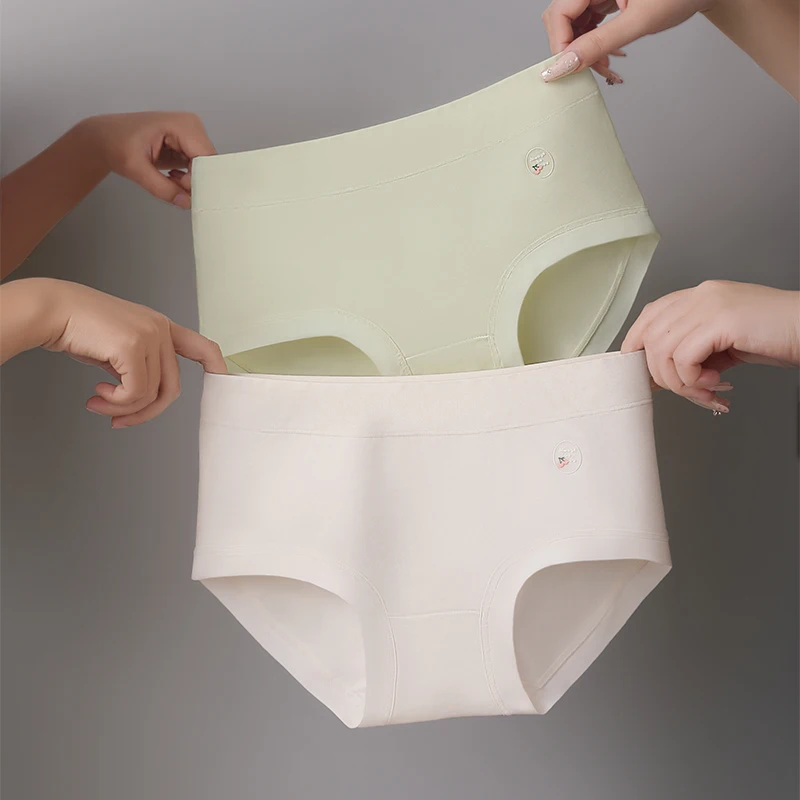 Triangular Panties Set Pack High Waist Panties Women's Cotton Briefs Sexy Lingerie Underwear Underpants Seamless Basic Intimates