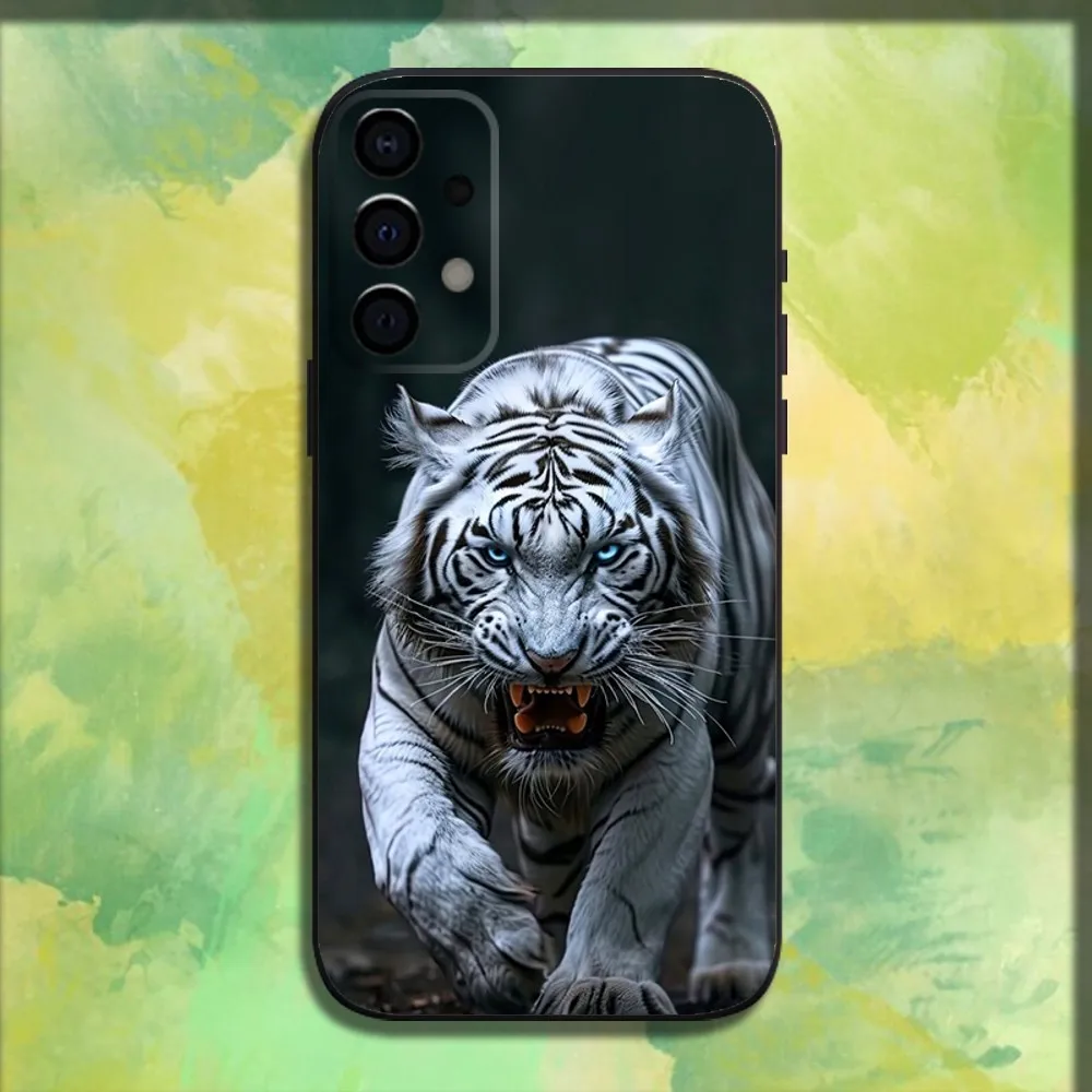 Wolf Lion Leopard Tiger Phone Case For Samsung Galaxy A13,A21s,A22,A31,A32,A52,A53,A71,A80,A91 Soft Black Cover