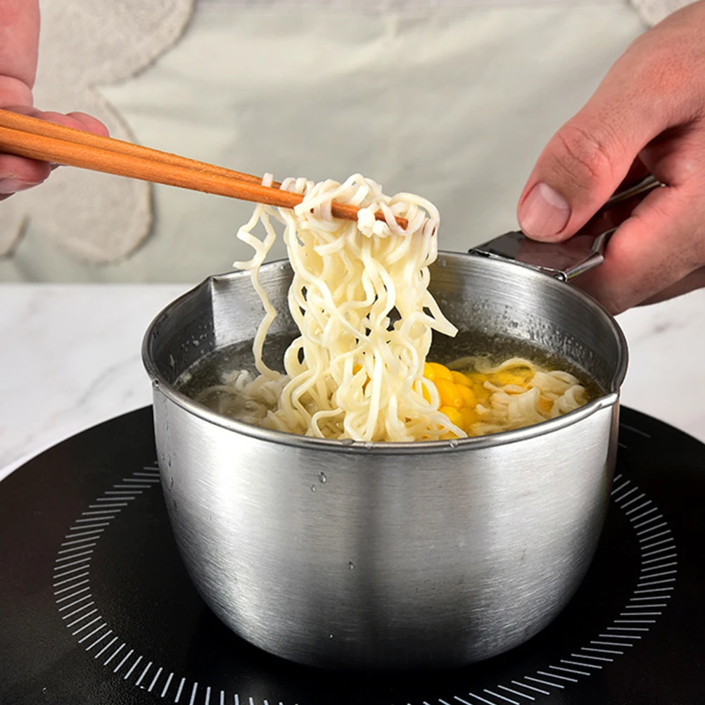 

Stainless Steel Sauce Household Cookware Stew Soup Pot With Handle Non-Stick Kitchen Utensil Food Cooking Pan Heat