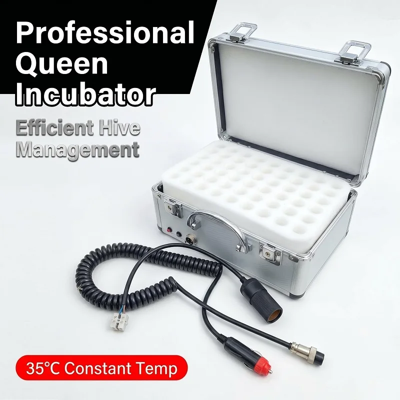 Beekeeping Queen Incubator Electronically Monitored Heating Unit Ensures a Constant Temperature Queen Rearing Incubation Tool