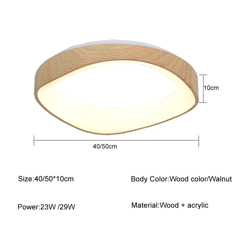 Japanese Style LED Ceiling Lamp Bedroom Corridor Modern Wood Ceiling Lights Living Room Kitchen Study Decorative Light Fixture