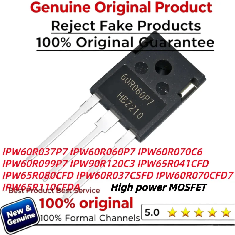 10pcs IPW60R037P7 IPW60R060P7 IPW60R070C6 IPW60R099P7 IPW90R120C3 IPW65R041CFD IPW65R080CFD 60R037CSFD 60R070CFD7 65R110CFDA