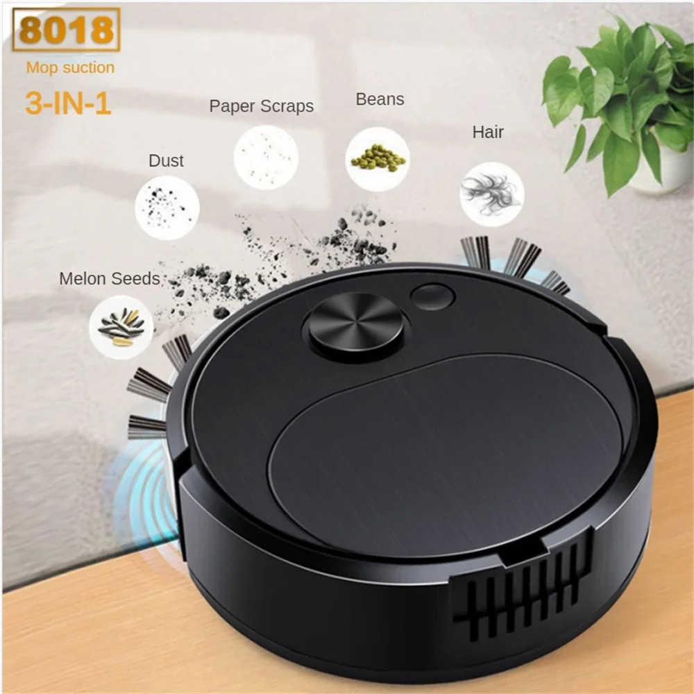 Robot Vacuum Cleaner Suction  Vibrating Mopping Intelligent Robotic  Control Smart Home Appliance Household Cleaning Tools