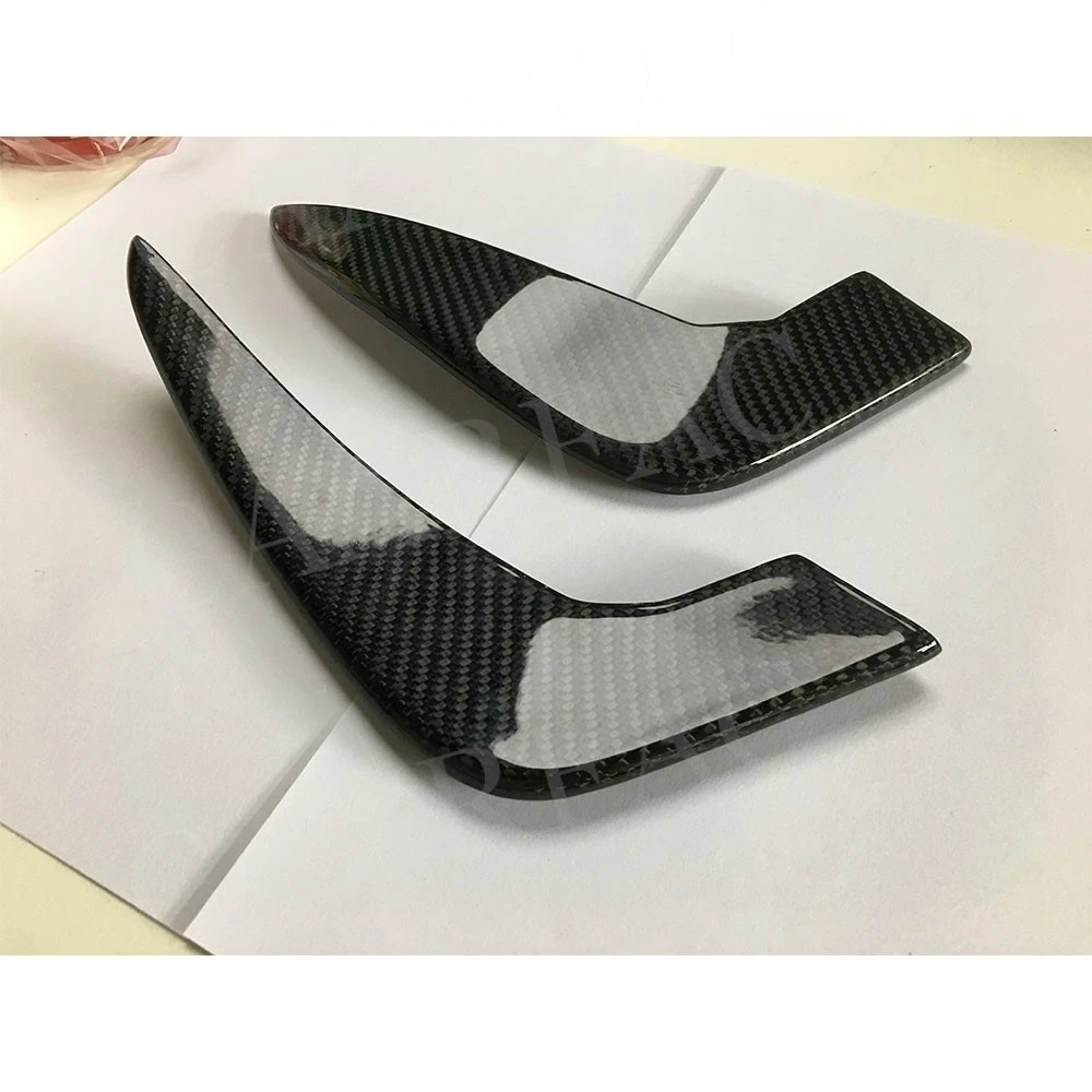 Carbon Fiber Car Front Bumper Foglamp Air Vent Fin Winglets Body Kits For Audi A3 RS3 Sedan 4 Door 2018 UP FRP