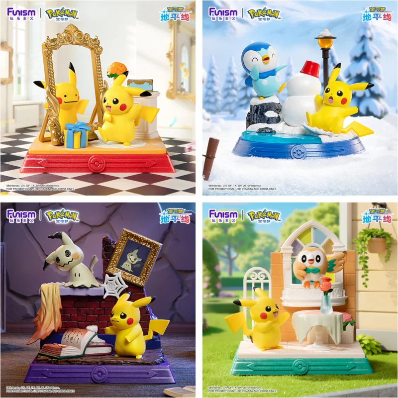 

Новинка на складе, забавная глухая коробка с покемоном, фигурка Пикачу и его друзья, декоративный предмет, товары в стиле аниме, подарок