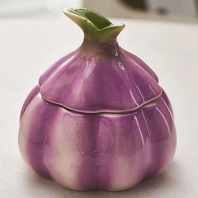 

Керамический чеснок с крышкой, пепельница, анти-лета, пепель, гостиная, офис, спальня, украшение, ящик для хранения ювелирных изделий