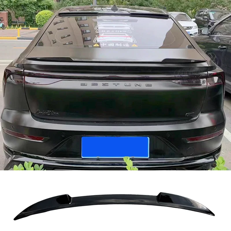 Rear Wing for Bestune B70 Spoiler 2021-2023 Glossy Black Tail Fin Accessories