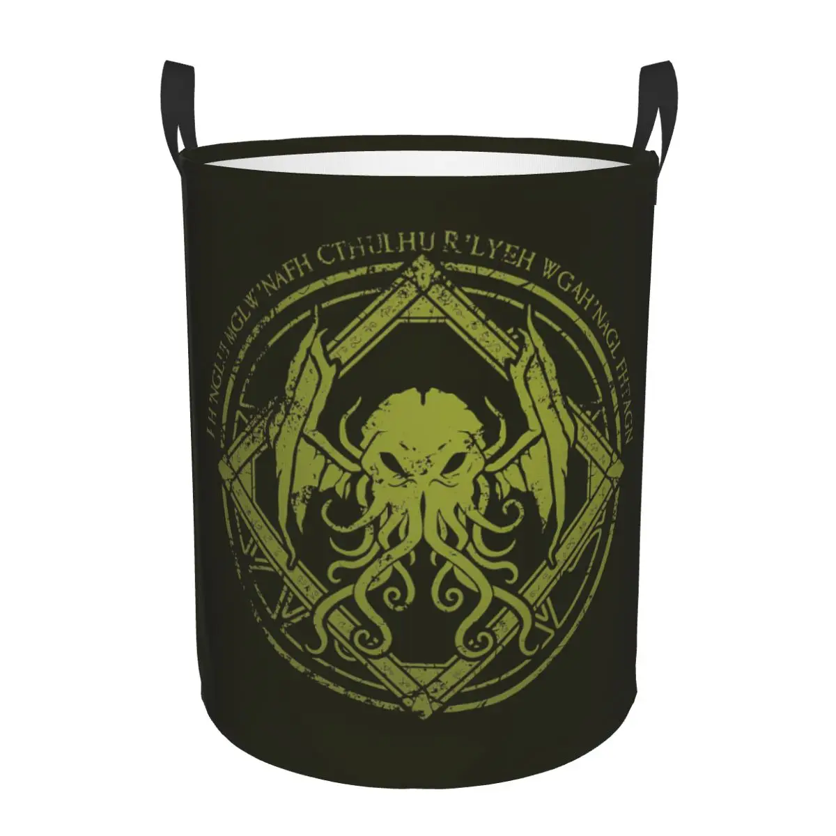 Lovecraft Mythos Monster Cthulhu Laundry Basket Foldable Clothes Toy Hamper Storage Bin for Kids Nursery