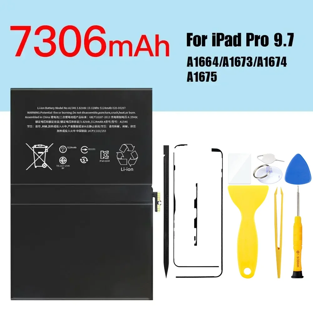 PINZHENG Tablet Battery For iPad 5 6 Air A1484 For iPad Air2 A1474 A1475 A1893 10.2 Mini 2 3 4 5 Pro 9.7 10.5 11 12.9 Battery image 3