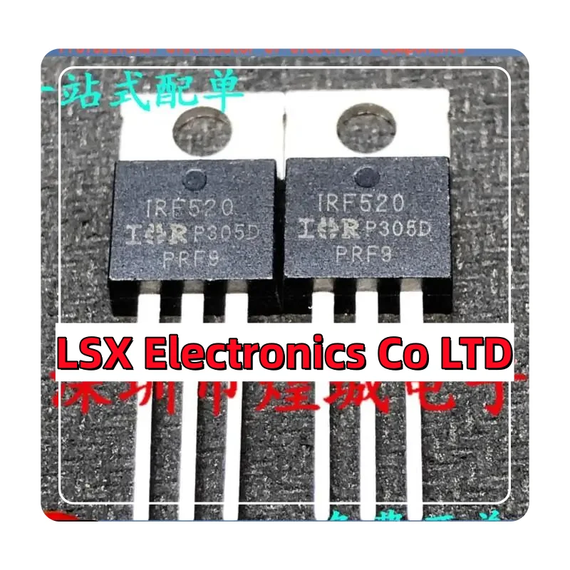 10PCS-50PCS  IRF520  TO-220 MOS 100V 10A  Original In Stock Fast shipping