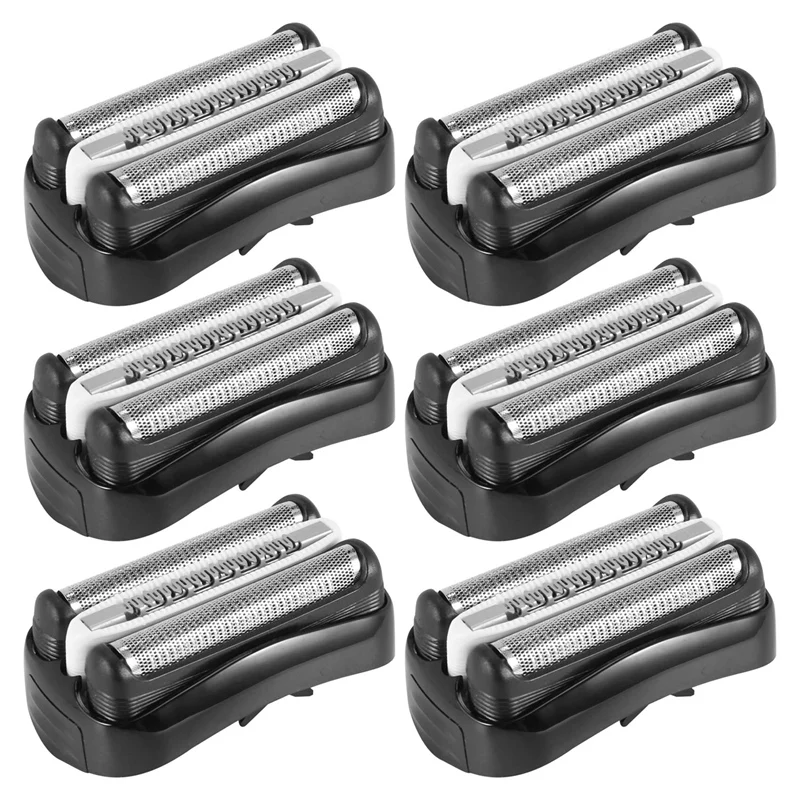 

6X Replacement Shaving Head For Braun 32B Series 301S 310S 320S 330S Cutter Replacement Head