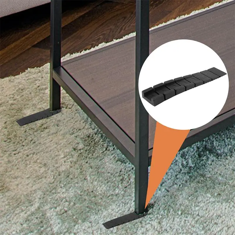 Cuñas de plástico duraderas para mesa, niveladores de muebles, cuñas para inodoro, cuñas para cama, mejoras para el hogar, almohadillas de equilibrio de cuña Diy, 10 Uds.