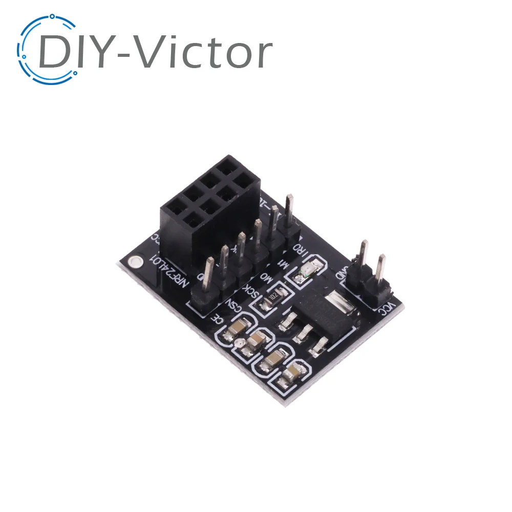 New NRF24L01 3.3V Wireless adapter module New Socket Adapter plate Board for 8Pin For arduino Robot Car 24L01 Wireless Module