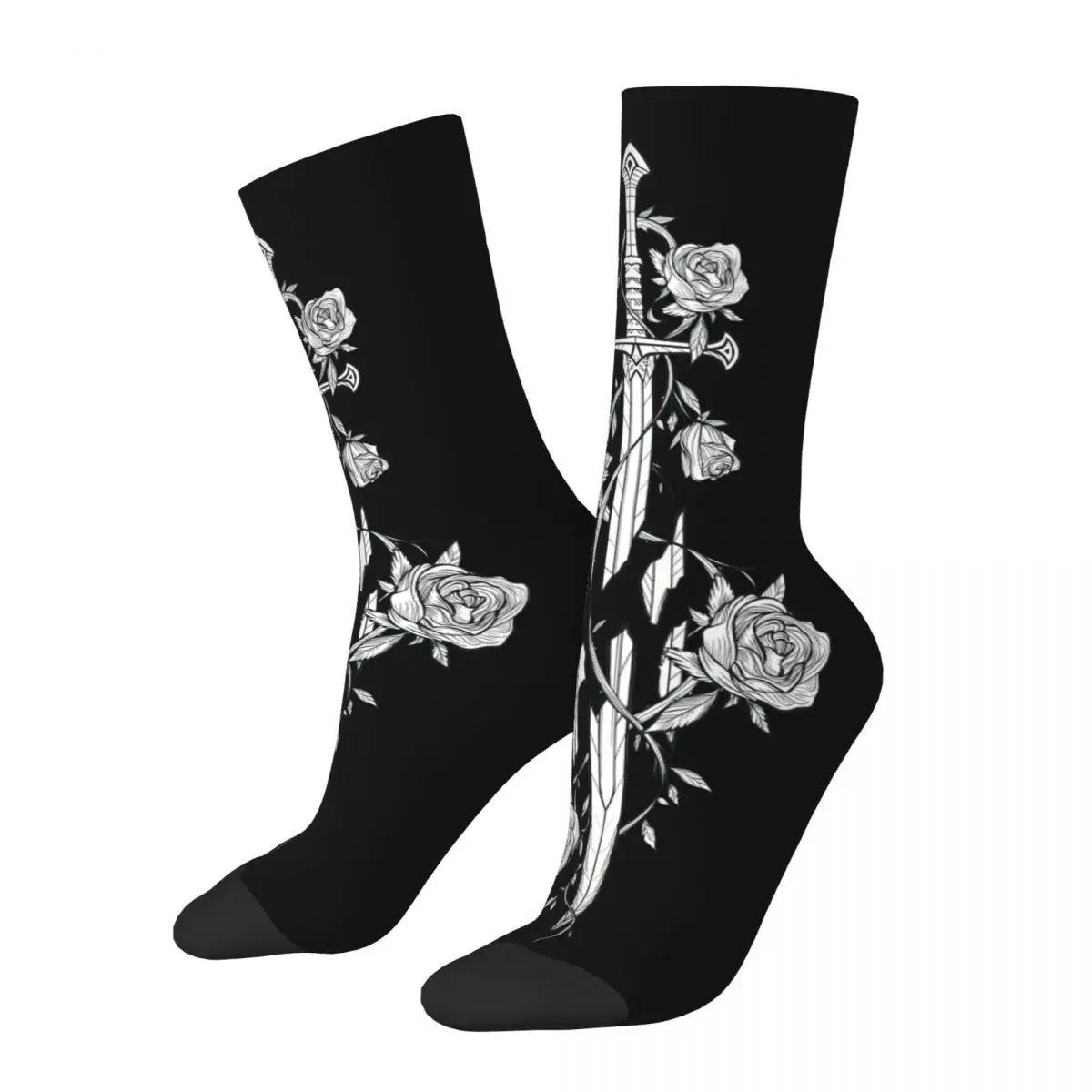 Roses Of The Broken Sword Socks Male Mens Women Summer Stockings Printed