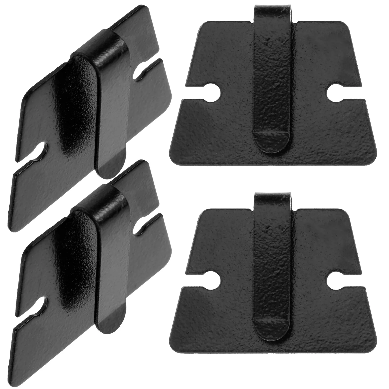 

4pcs Microphone Hook Metal Holder Car Mobile Radio Hanging Clip Fixing Accessories Lightweight Portable Sturdy Durable