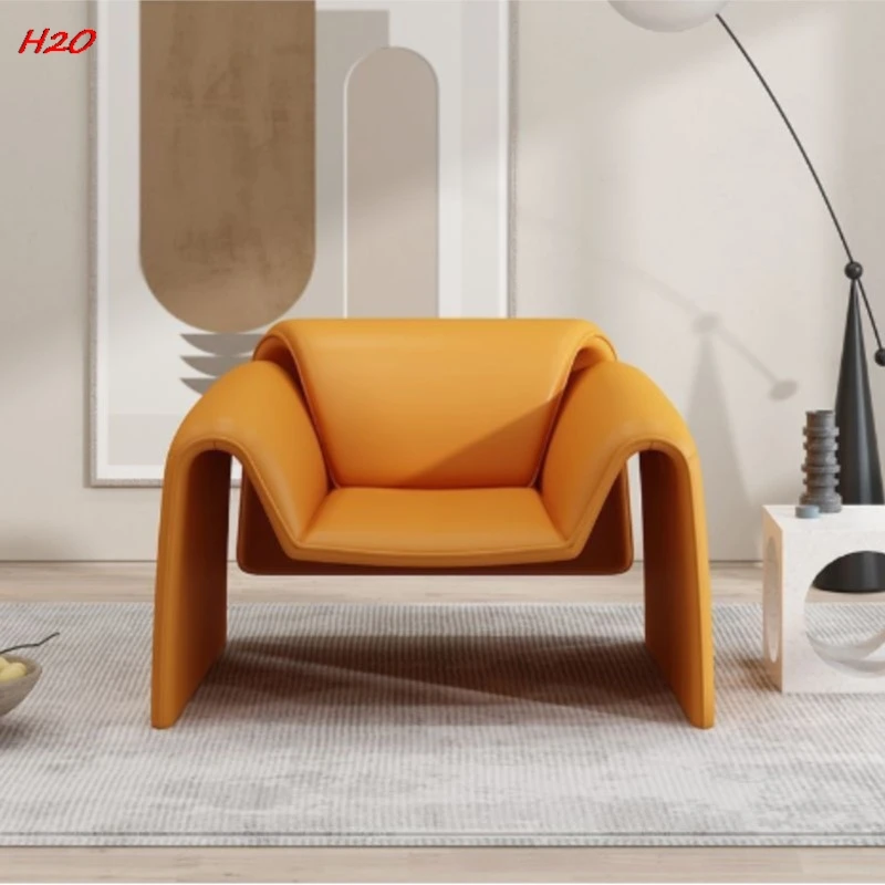 H2O Nordic Single Sofa Italian Simple Hotel Living Room Balcony Sales Office Model Room Creative Leisure Chair Crab Chair