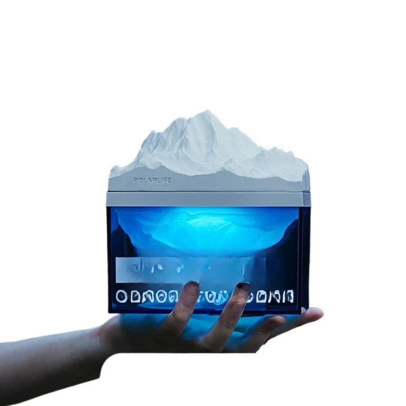 Audio ornament, glacier sleeping bluetooth speaker