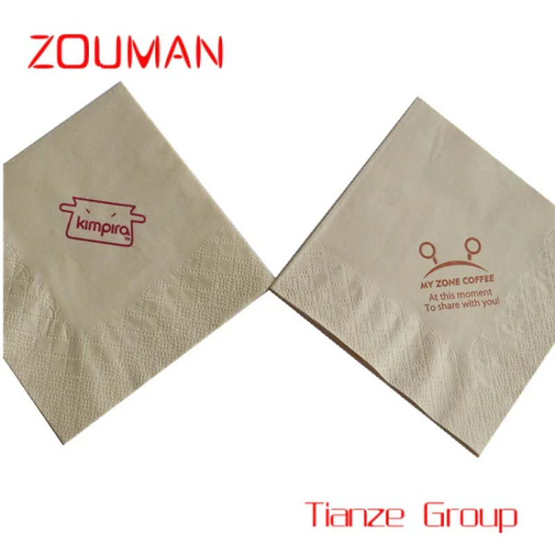 Custom , Table napkin soft tissue with logo for pizza shop