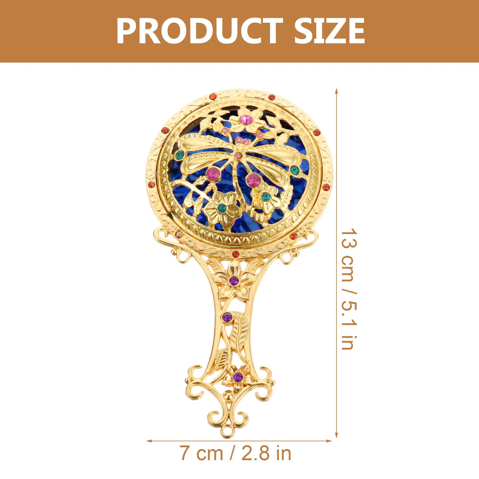 1 Juego de espejo de tocador portátil, Mini espejo de mano, superficie transparente de alta definición, tamaño compacto, Ideal para viajes y regalos