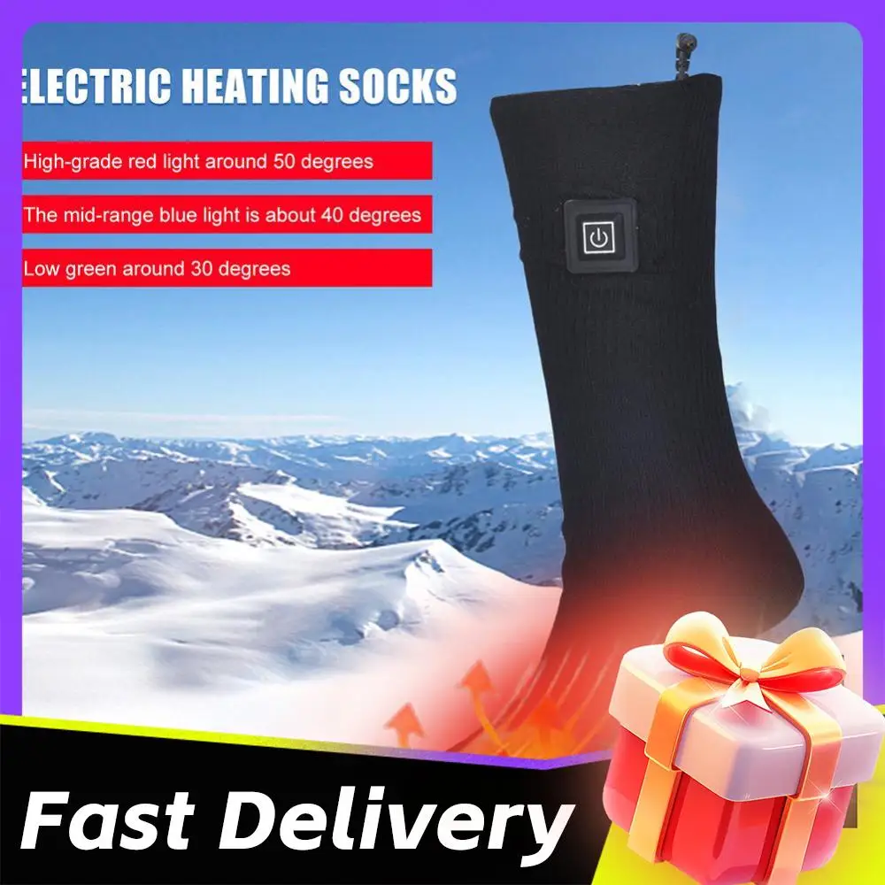 جوارب ذكية ساخنة للجنسين جوارب حرارية خارجية جوارب شتوية للتدفئة سريعة جوارب دافئة مقاومة للبرودة جورب تزلج (بدون بطارية) #3