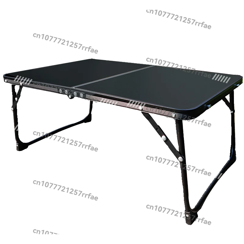 

Outdoor folding table aluminum alloy blackened camping picnic car small dining table ultra-lightweight portable two-fold small
