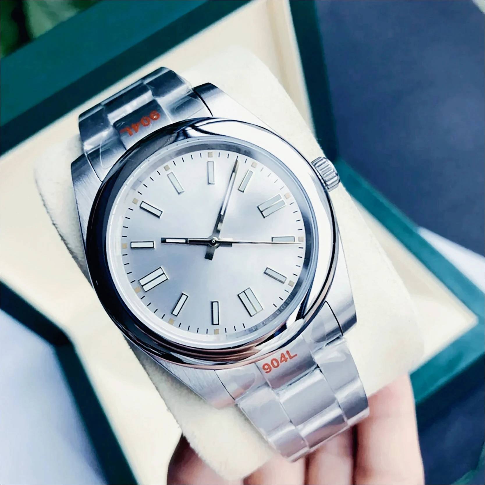 Classic Fashion Automatic Watches For Men Women 904L Steel Anti Corrosion Scratch Resistant Bright Luminous Dial Casual Outfit view 3