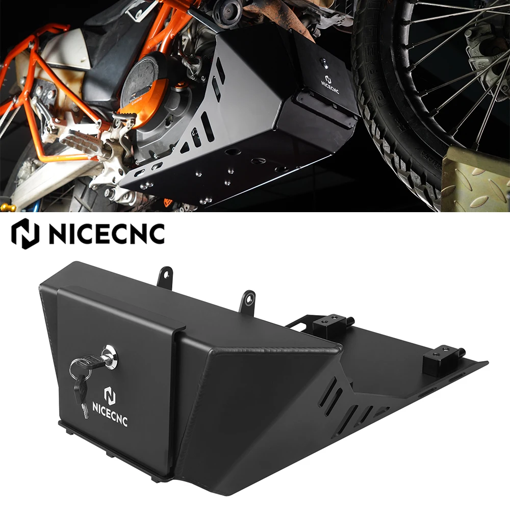 

For KTM 690 Enduro R SMC R 2008-2025 Husqvarna 701 Supermoto Enduro 2016-2025 GasGas 700 SM/ES Skid Plate & Toolbox Engine Guard