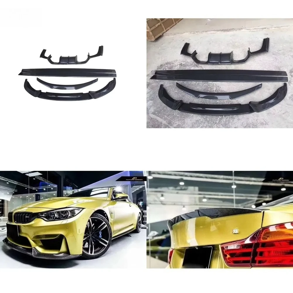 

V-Style Carbon Fiber Body Kit for F80 F83 M3 M4 Front Lip Rear Diffuser Side Skirts