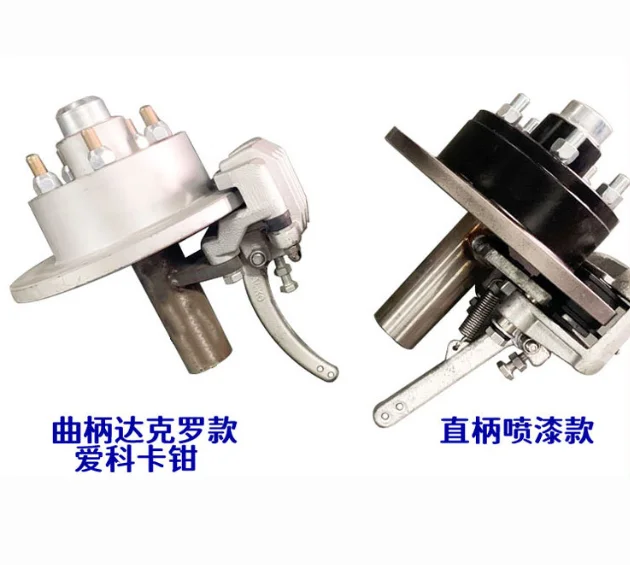 1500 kg/pair 10 inches,  mechanical disc brake shaft, half shaft 5-114.3 trailer brake shaft, with handbrake lever