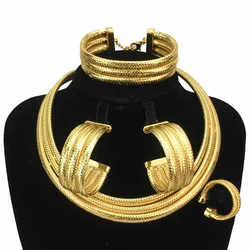 Fashion Jewelry Sets for Women African Nigerian Bridal Wedding Costume Jewelry Party Necklace Gift FHK17178