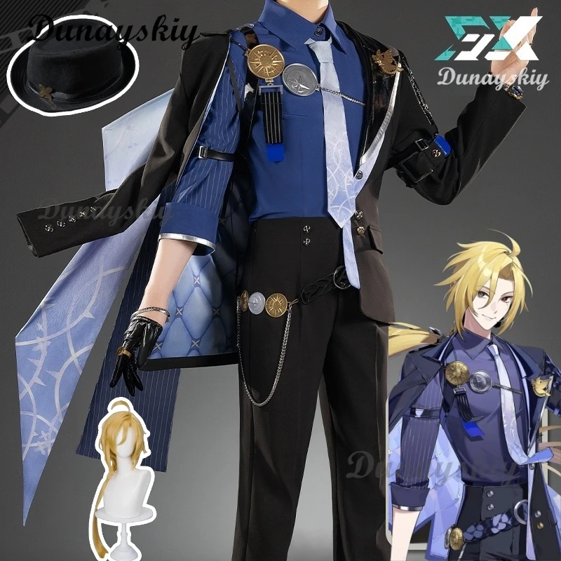 Hugo Cosplay Game Zenless Zone Zero ZZZ زي جديد شعر مستعار قناع الهالوين عيد الميلاد لعب الأدوار حفلة كوميدية مخصصة