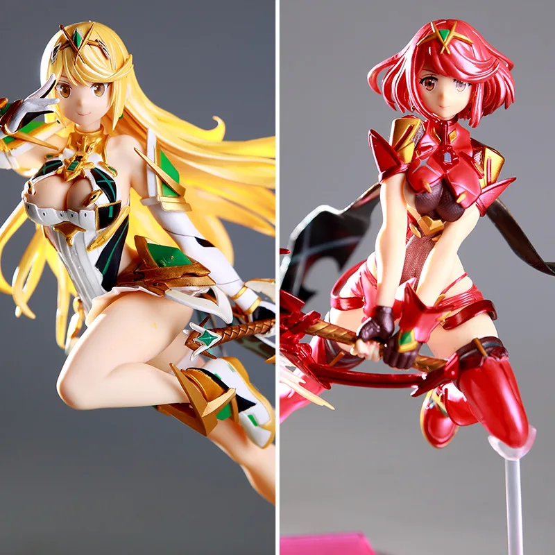 

27.5CM Xenoblade Chronicles 2 Hikari Mythra / Pyra Homura Decoration Collection Figure Toy PVC Model Figurine Gift