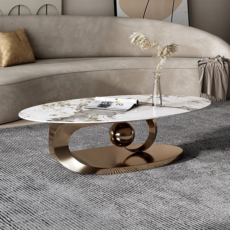 Movable Center Small Retro Simple Nordic Portable Luxury Modern Coffee Tables for Living Room Bed Side Table Bedroom - view 3