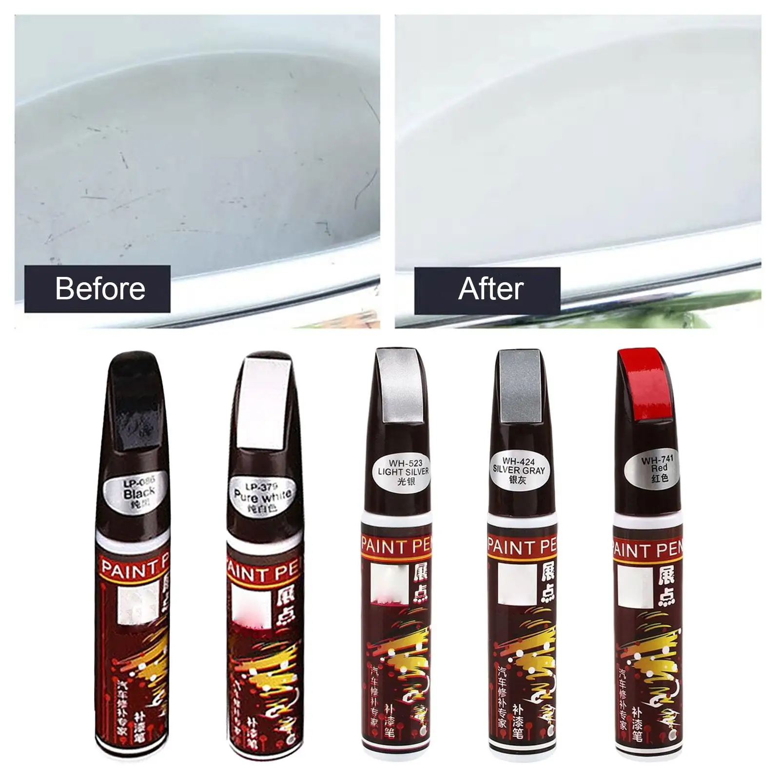 

Car Touch up Paint Easy Solution Accessories Minor Scratches Durable Easy to Use