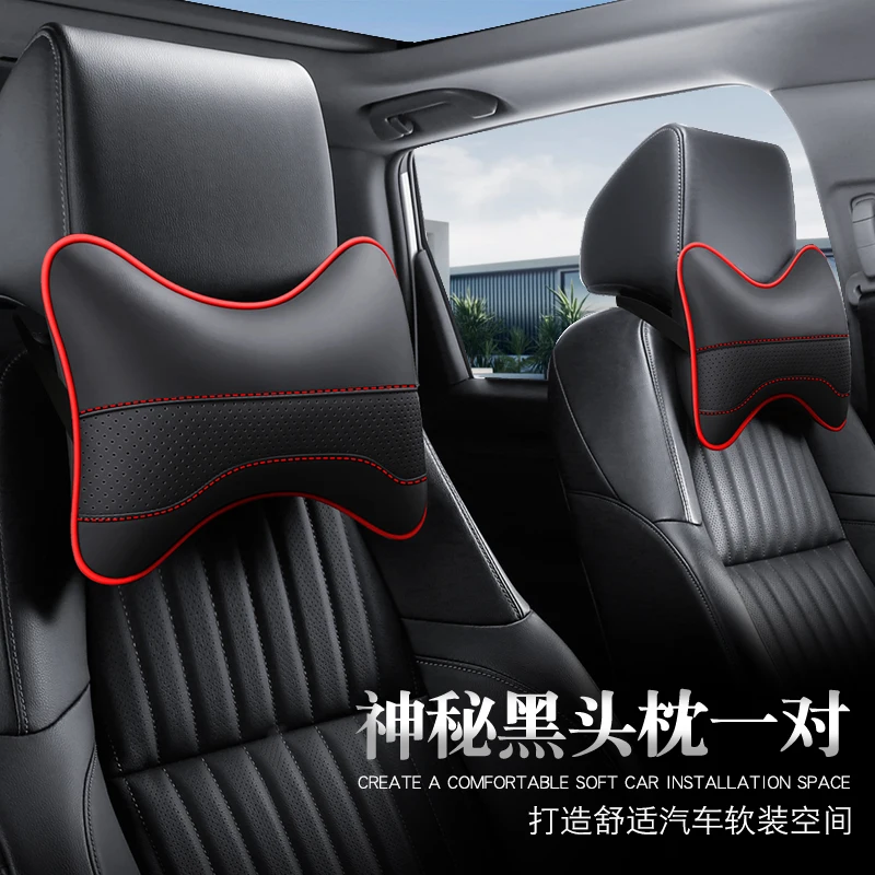 Car Seat Headrest Restraint Auto Safety Head Neck Rest Relax Pillow Cushion Pad Breathable Mesh Car Seat Neck Protector Pillow