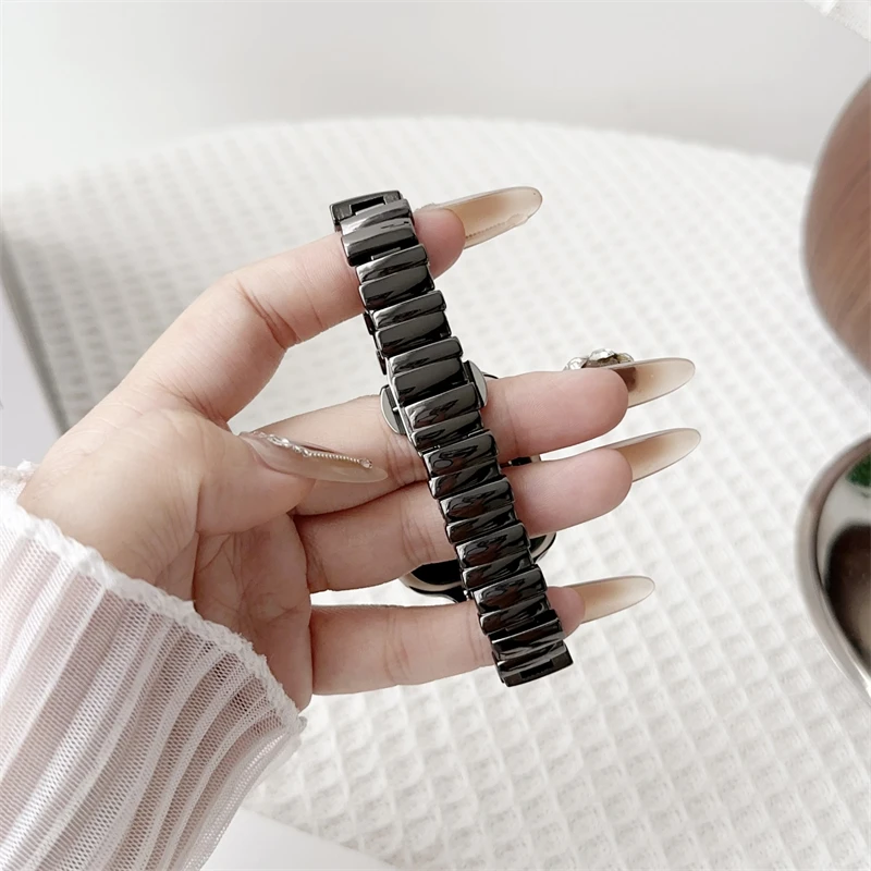 New Stylish Metal Bracelet Strap For Apple Watch Series 9 8 7 SE 4 5 3 45/44/42mm Women Bands For iWatch Ultra 2 40mm 49mm 38mm