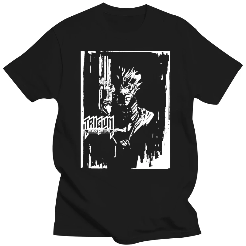 Trigun Maximum Anime Black T Shirt Tee Shirt Xs 2Xl 016109