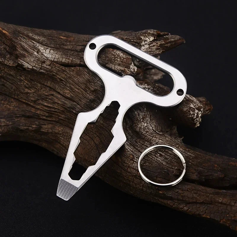 Selbstverteidigungswaffen Outdoor EDC Überlebenswerkzeug Verteidigung Persönlicher Schlüsselanhänger Stinger Flaschenöffner Schraubenschlüssel für Männer Frauen – Detail 12