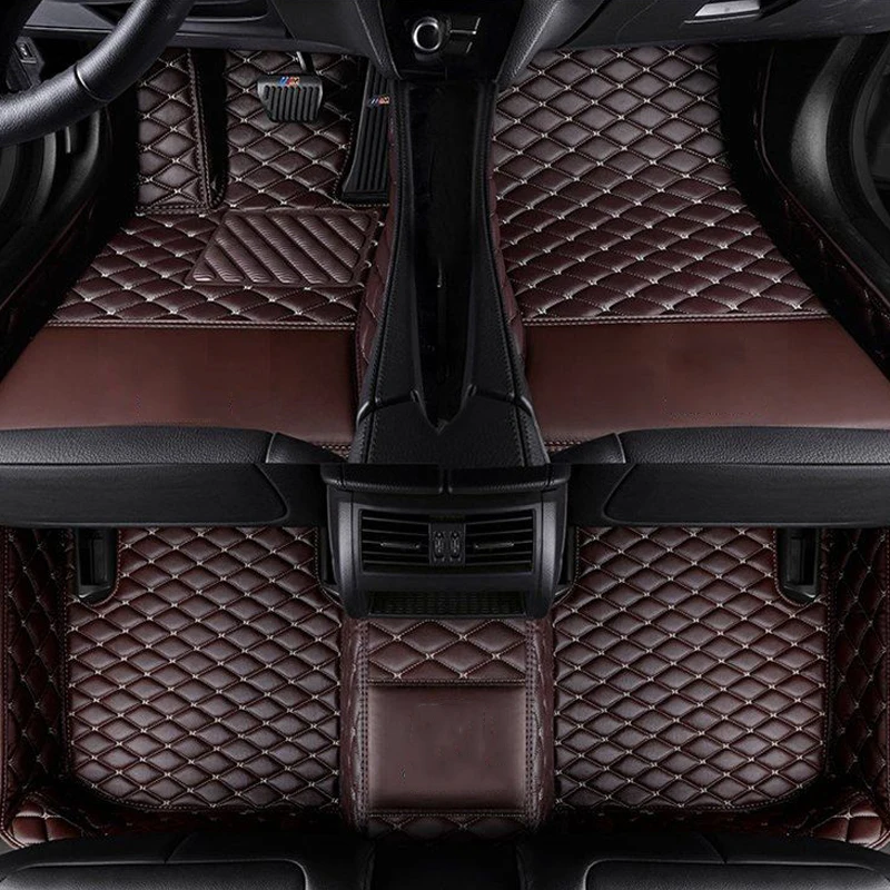 For Changan CS95 2017-2023 Interior Accessories Leather Car Floor Mats Foot Pads Wear Scratch Resistant Protective Mats