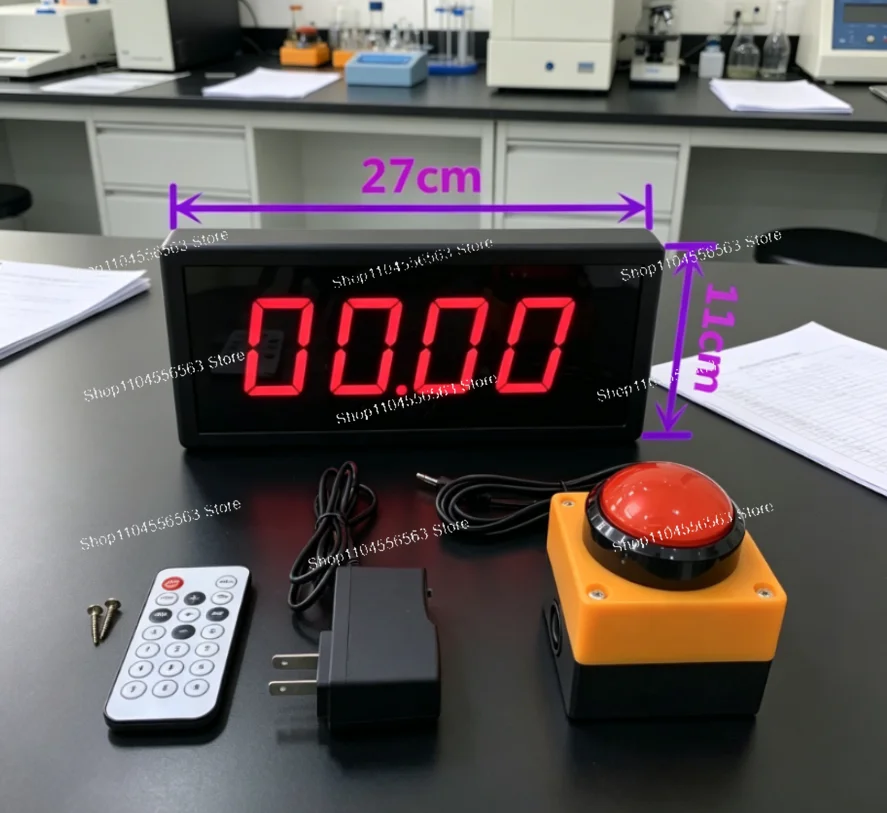 Digital Match Timer - 2.3-inch 4-digit display with countdown/stopwatch/training and speech counters