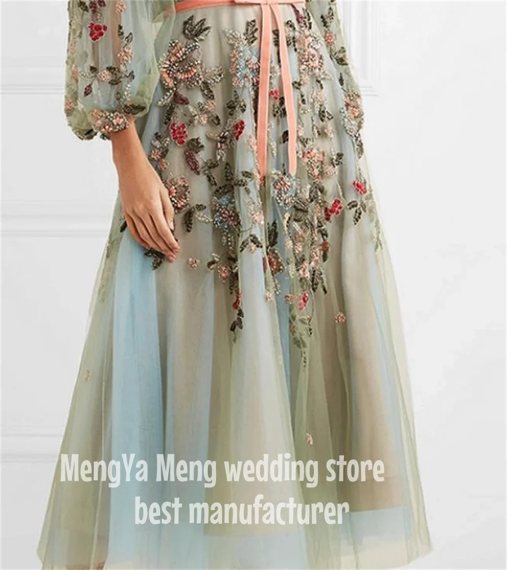 ZHUISHU 2025 ที่กําหนดเองคลาสสิกสไตล์โมเดิร์นชุดราตรี V คอ A-Line Appliques Tulle Bespoke โอกาสชุดราตรี