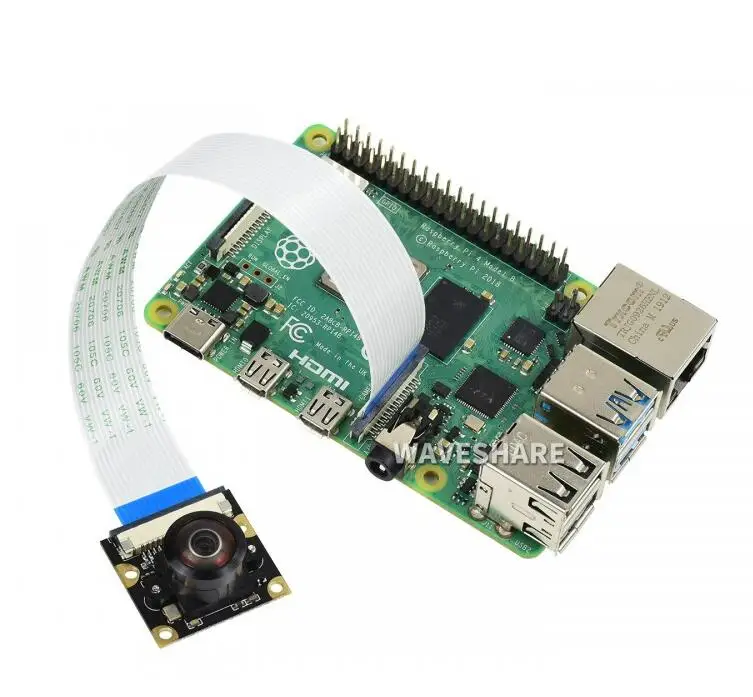 RPi Camera (M) Raspberry Pi Camera Module, Fisheye Lens, Wider Field Of View